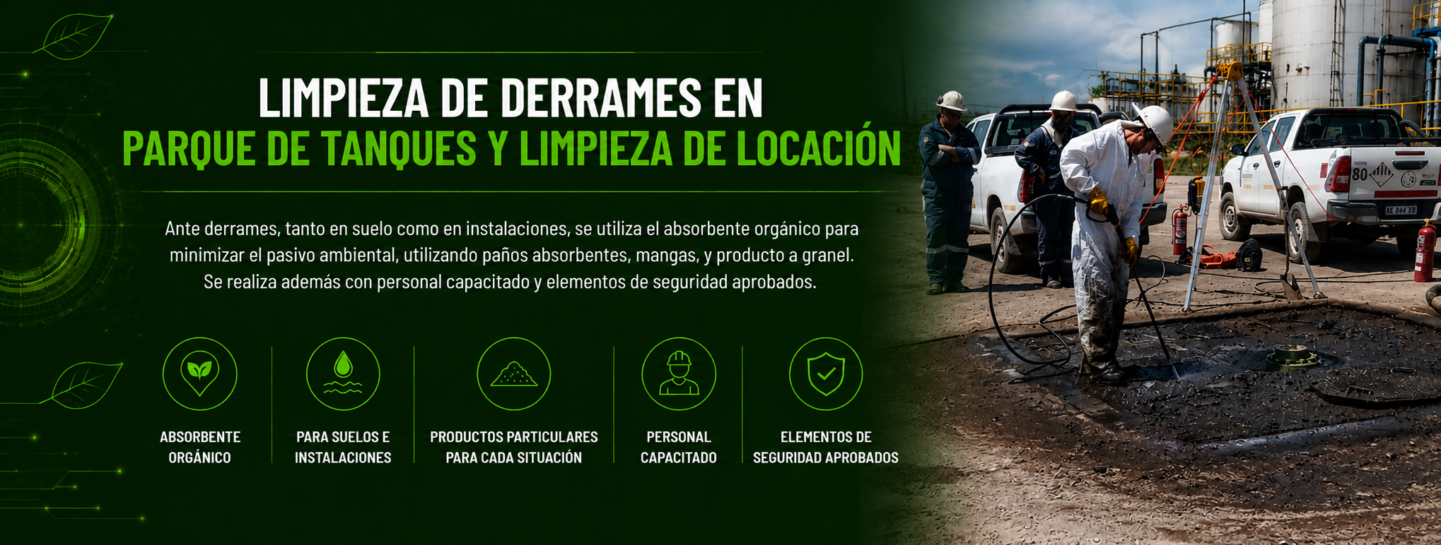 limpieza de derrames en parques de tanques y limpieza de locación (pagina nueva)